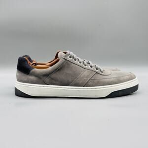 Peter Millar Shoes Mens 10 Gray Suede Low Top Casual Lace Up Sneakers Comfort